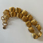 1980's Anne Klein Chunky Gold Tone Necklace