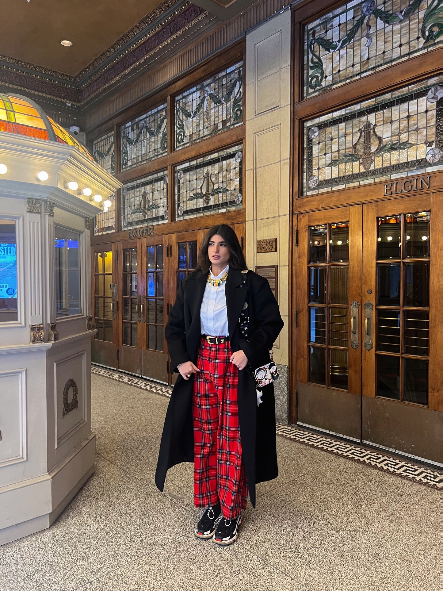 Vintage Red Tartan Dress/Skirt