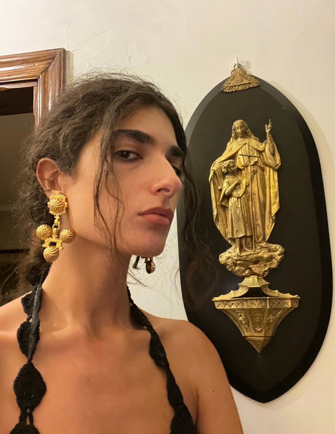 GAS ST TROPEZ Goddess Clip On Earrings