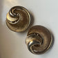 1950's Crown Trifari Swirl Design Clip On Earrings