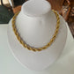 Vintage Gold Tone Roped Chunky Chain