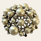 Faux Pearl Rhinestone Brooch