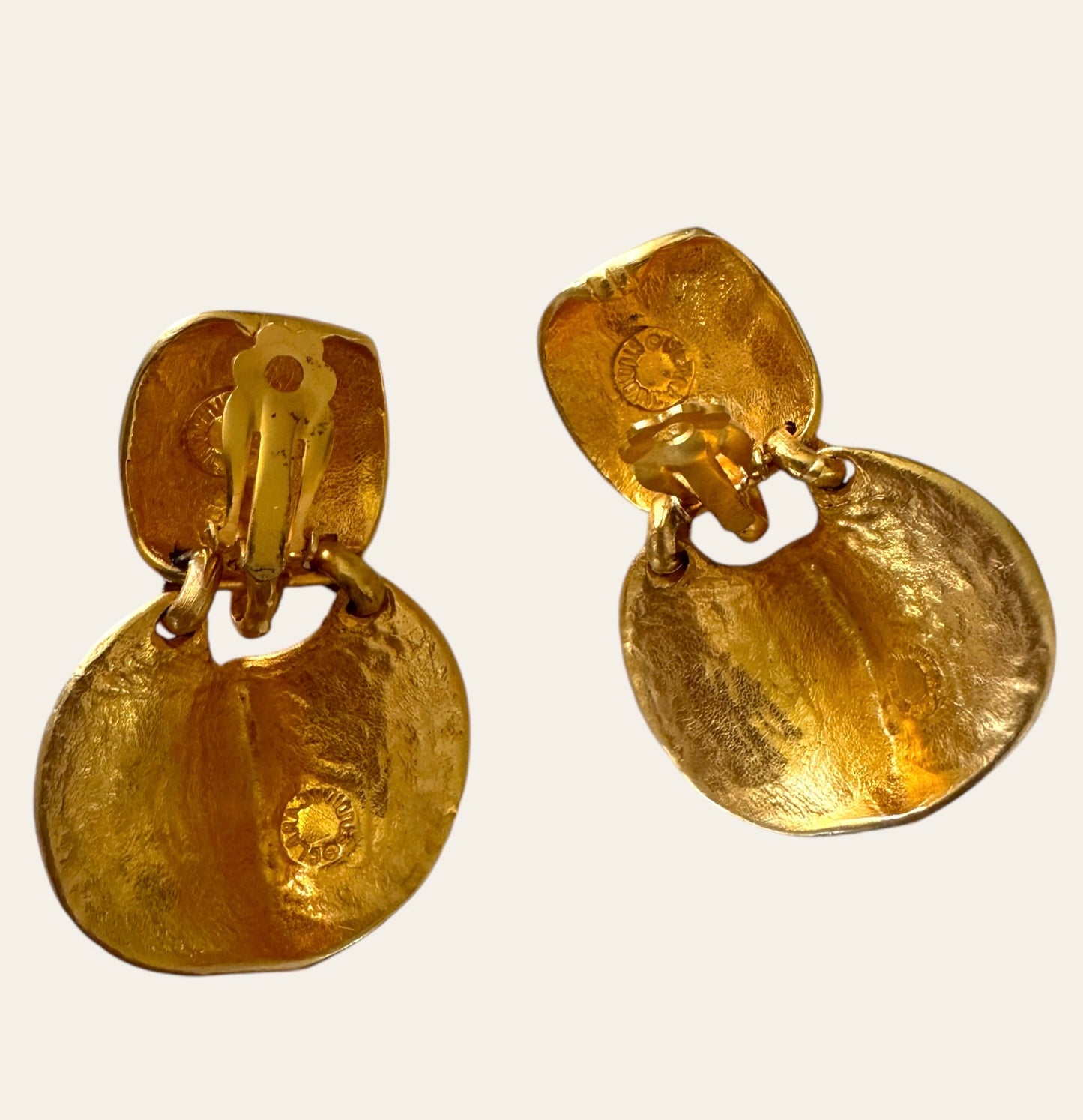 Large Clara Kasavina Clip On Earrings