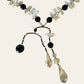 Sautoir Necklace & Clip On Earrings Set