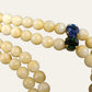 Agate Beaded Necklace With Gemstone Trim