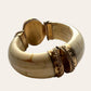 Chunky Hinged Bone Bangles