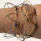 Interesting Geometrical Wire Bangle With Beads