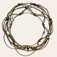 Interesting Geometrical Wire Bangle With Beads