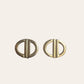 Christian Dior Petite Logo Earrings With Original Box