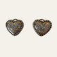 Silver Tone Heart Set