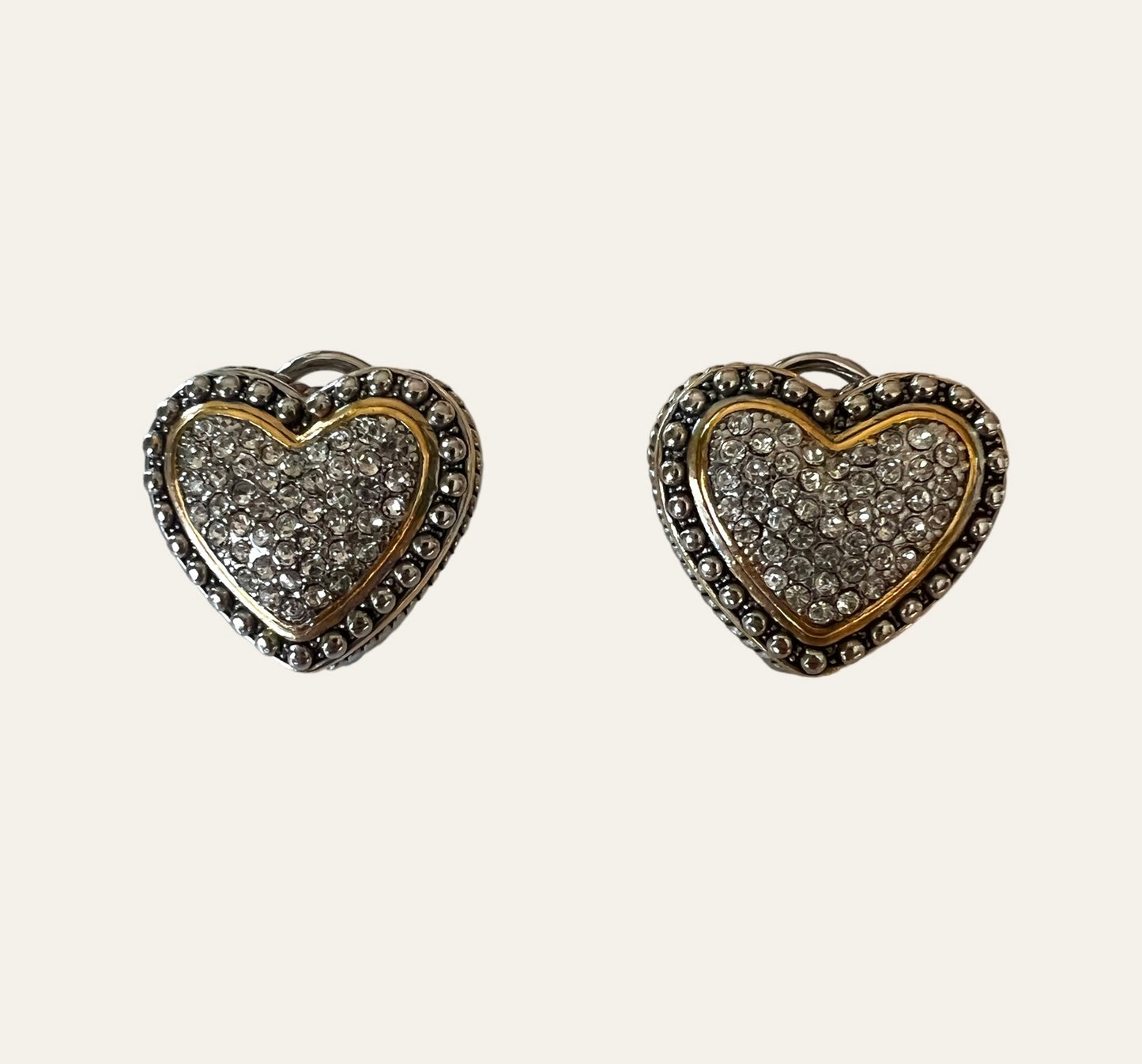 Silver Tone Heart Set