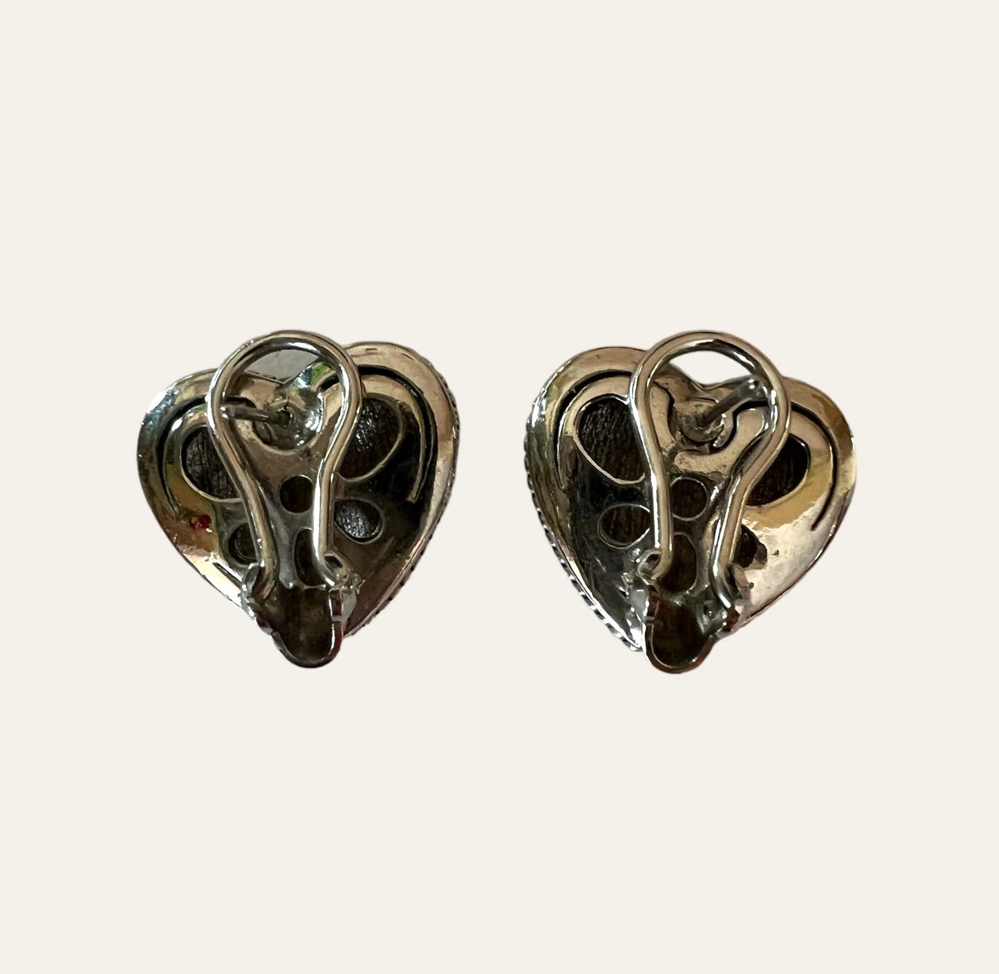 Silver Tone Heart Set