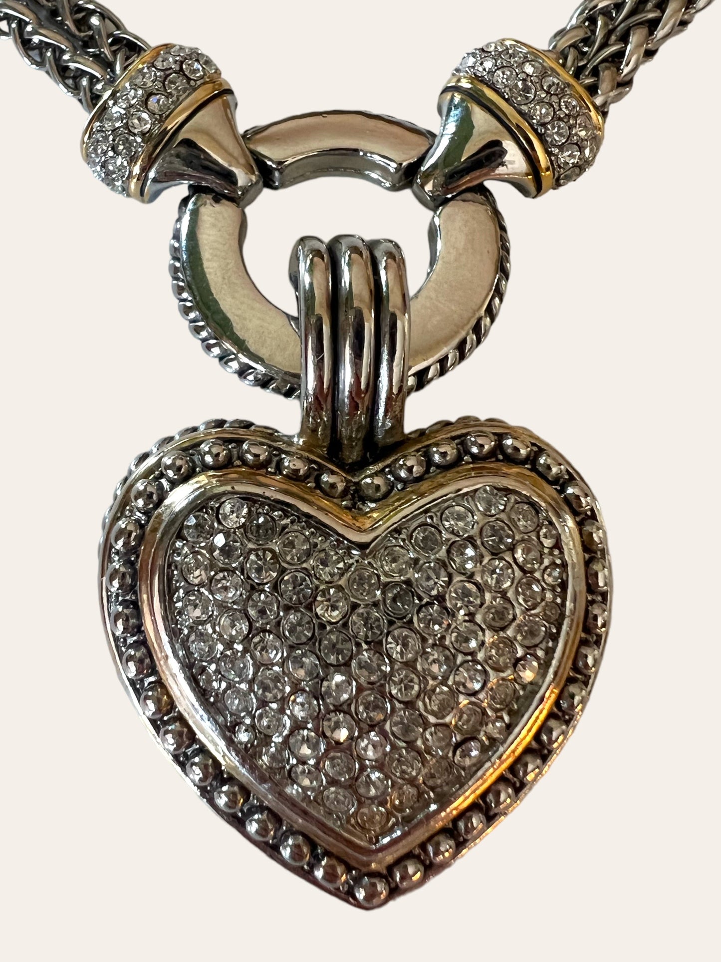 Silver Tone Heart Set