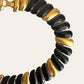 Monet Gold Tone & Black Swirl Collar