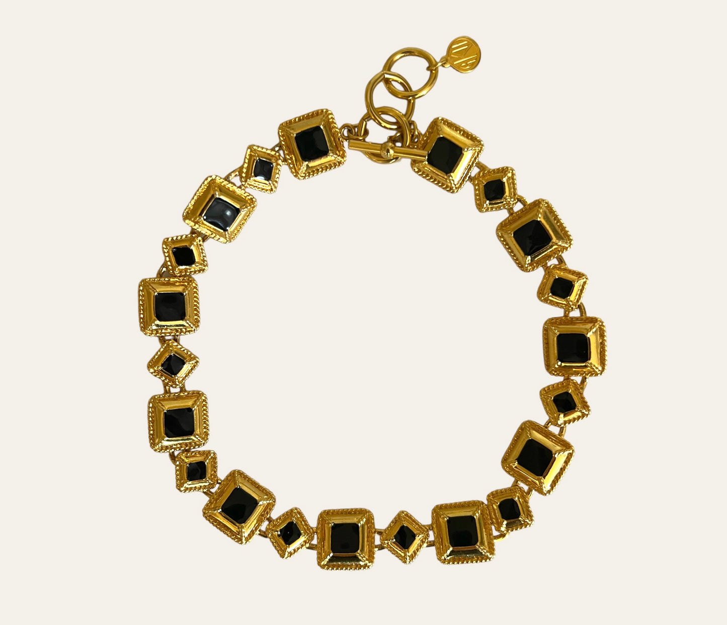 Anne Klein Square Link Necklace