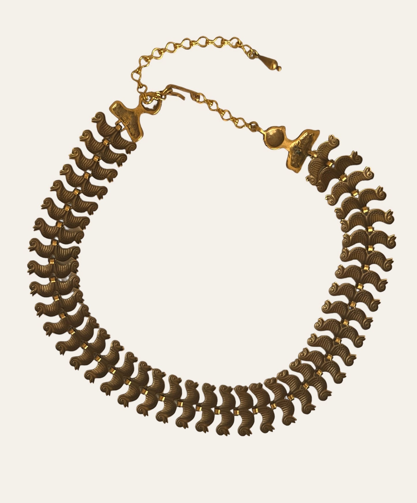 Alva Studios Egyptian Revival Statement Necklace