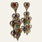 Long Chandelier Clip On Earrings