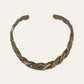 1980's Braided Metal Collar Necklace