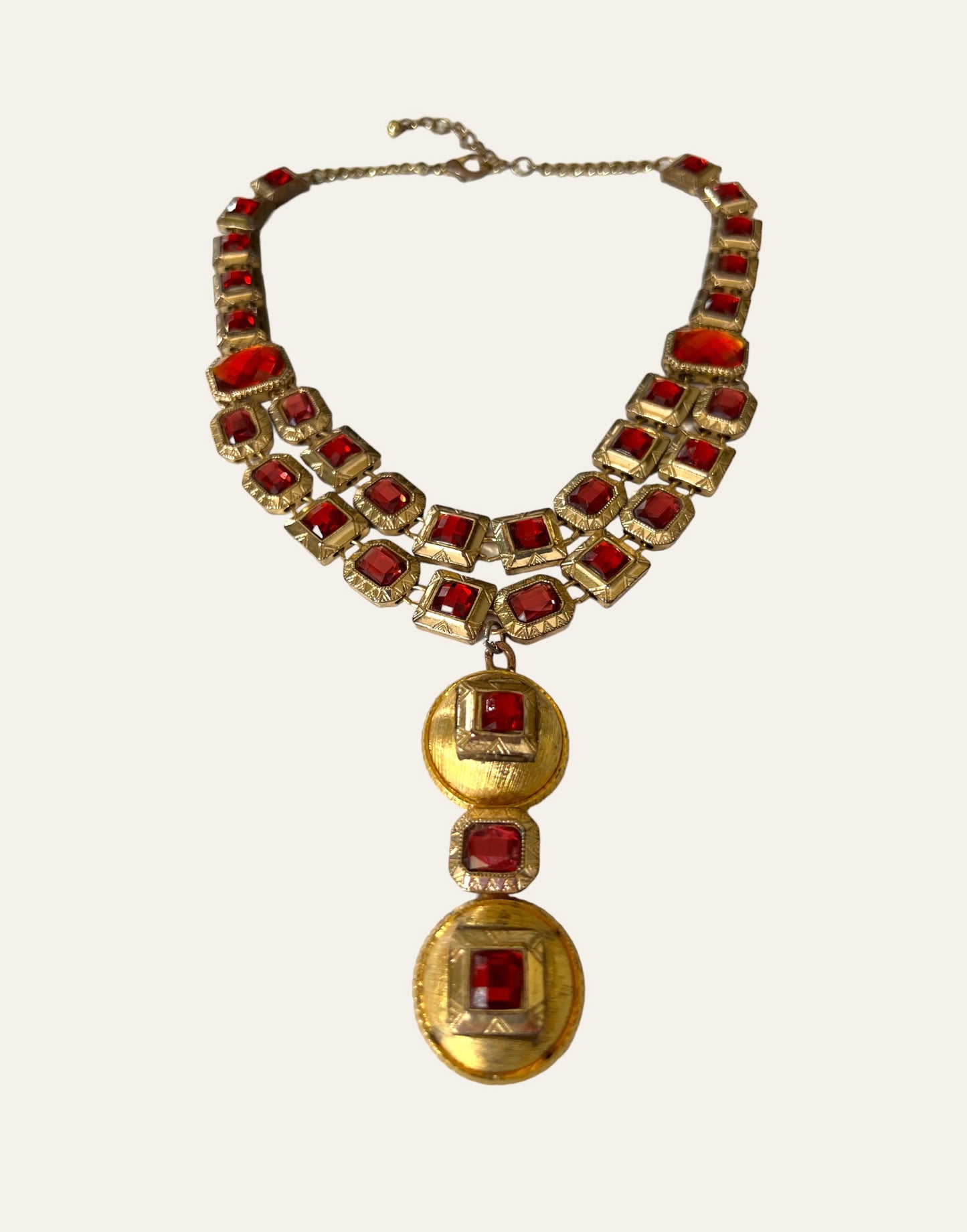 1970's Y Cherry Necklace