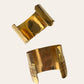 1980's Tulla Booth Gold Plated Cabochons Cuffs