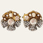 1950's Miriam Haskell Flower Earrings