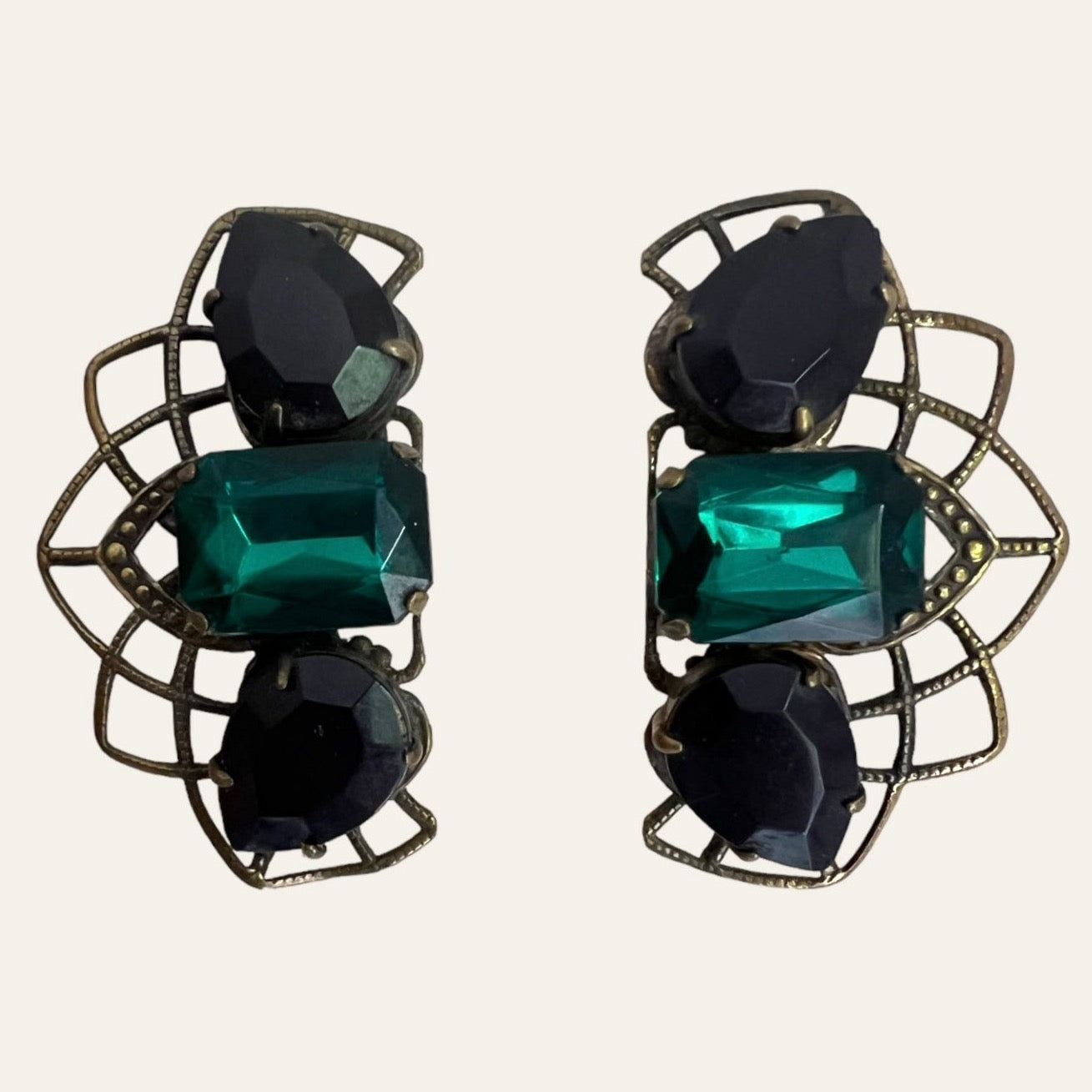 1970's Italian Couture Clip On Earrings