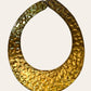 Statement Hammered Brass Collar