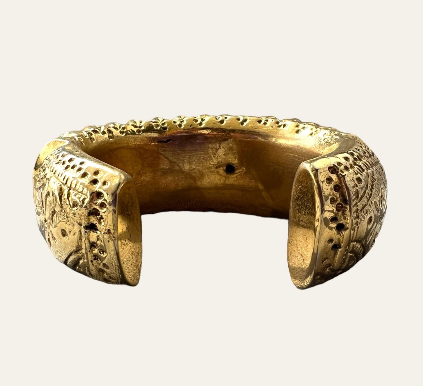 1990's Gold Tone Ethnic Bracelet