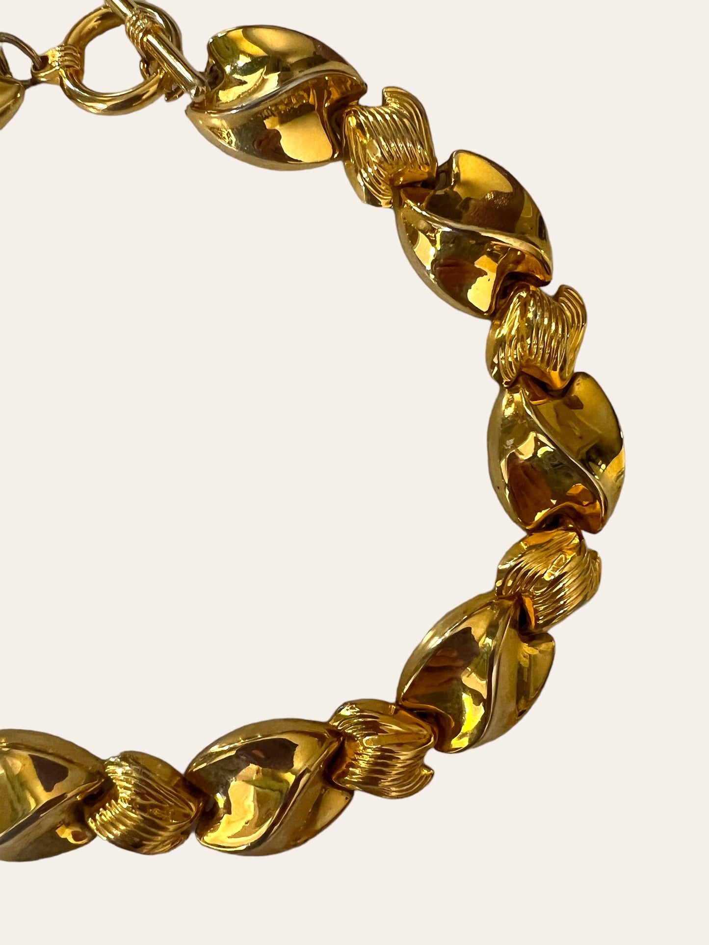 Vintage Chunky Gold Tone Choker