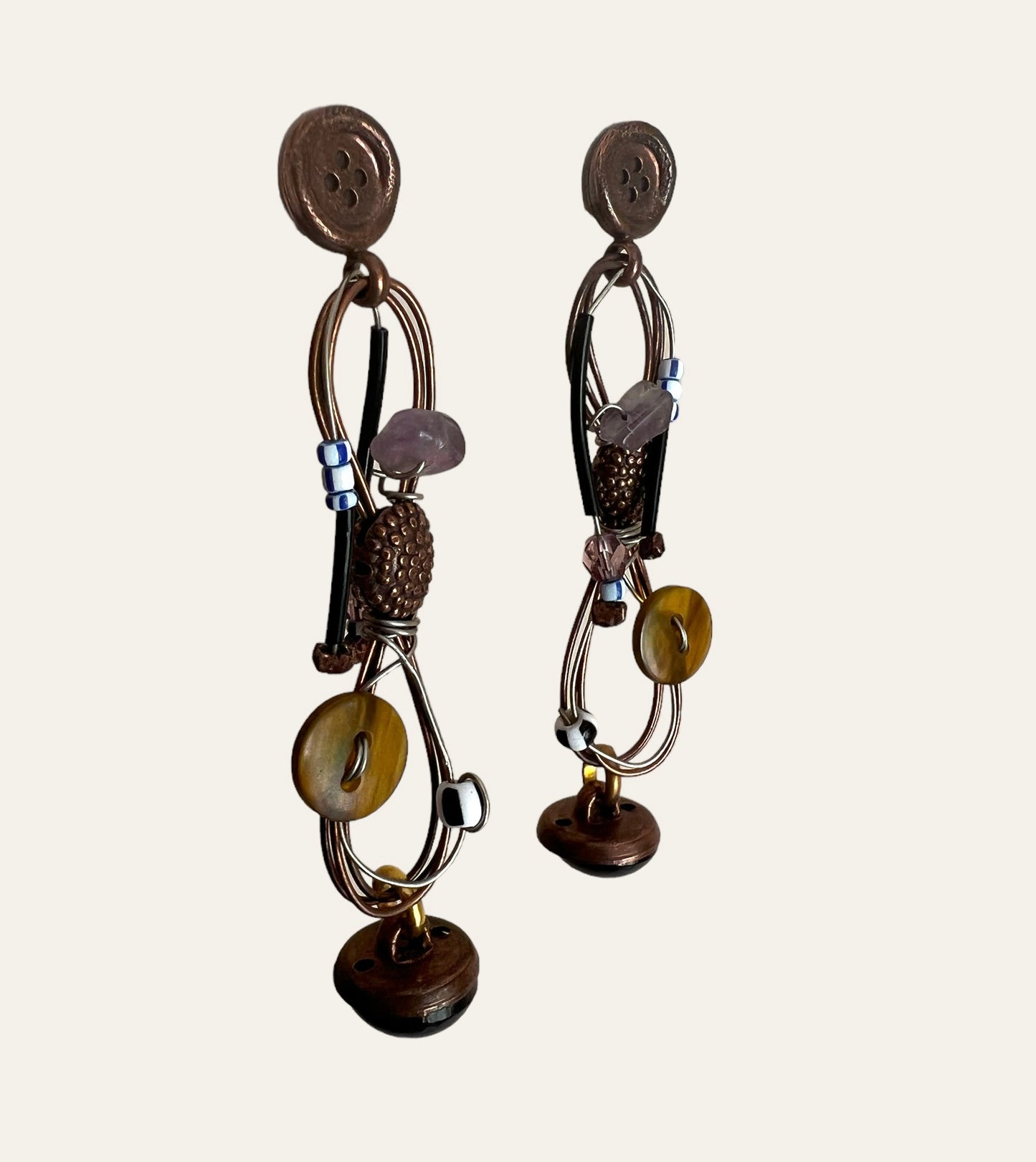 1990's Zoe Coste Wired Earrings