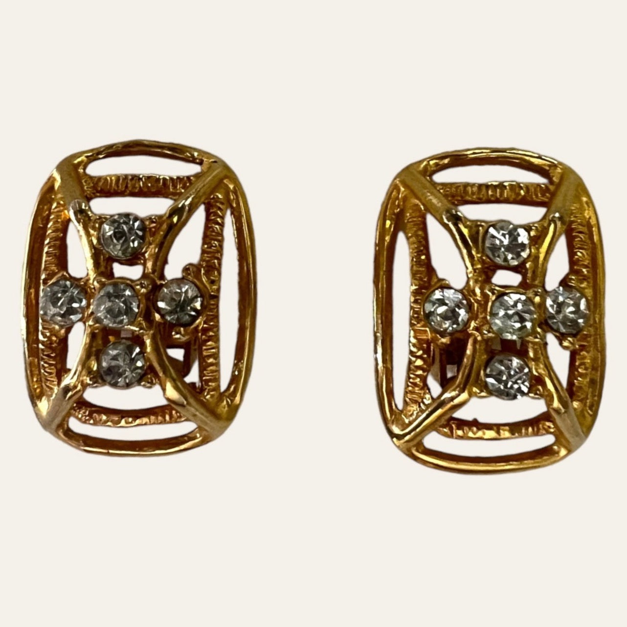 Petites Cross Clip On Earrings