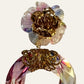 Iridescent Transparent Flower Clip On Earrings