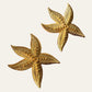 1990's Starfish Clip On Earrings