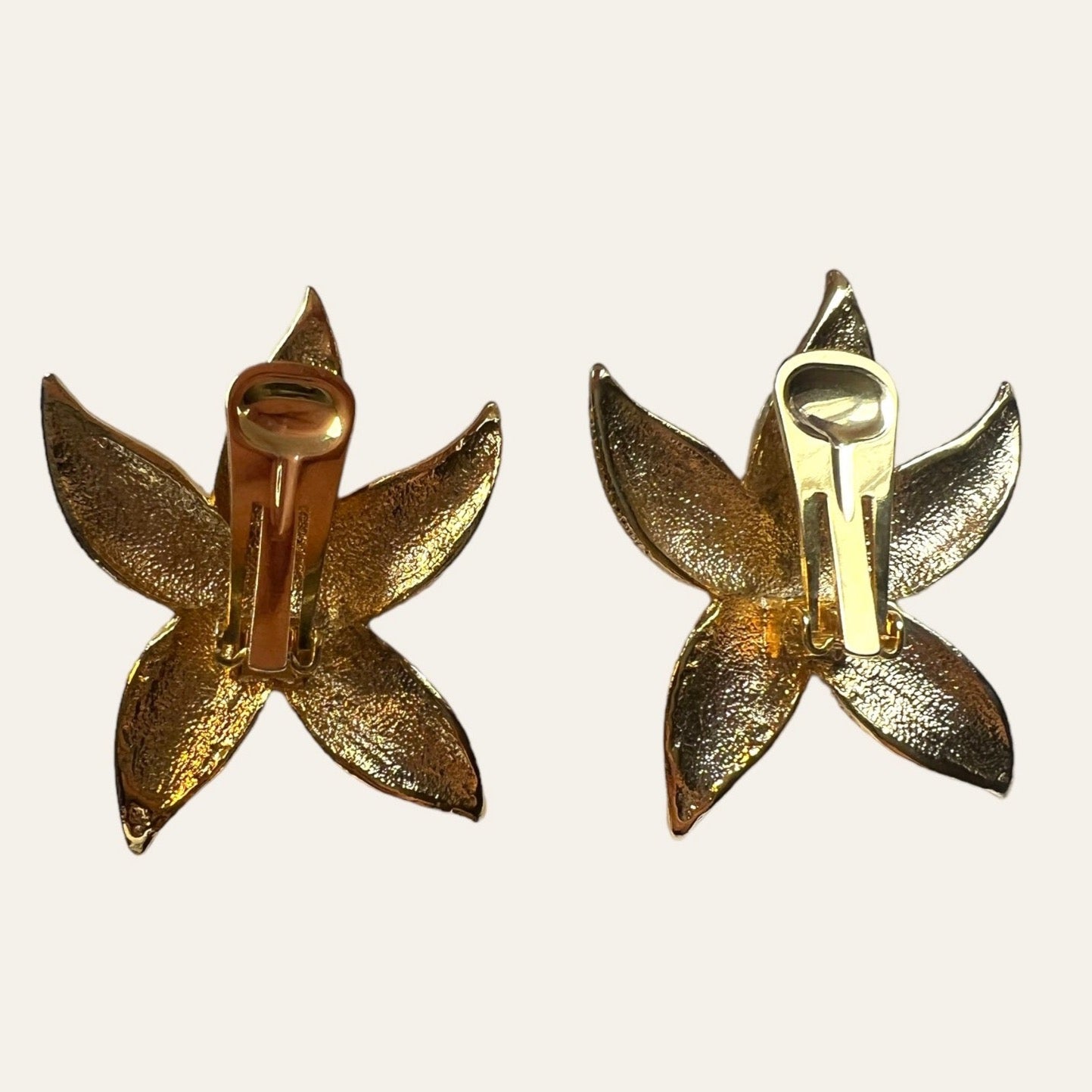 1990's Starfish Clip On Earrings