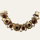 Mid Century Victorian Revival Jewelled Bracelet