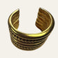 Vintage Wide Gold Tone Cuff Bracelet