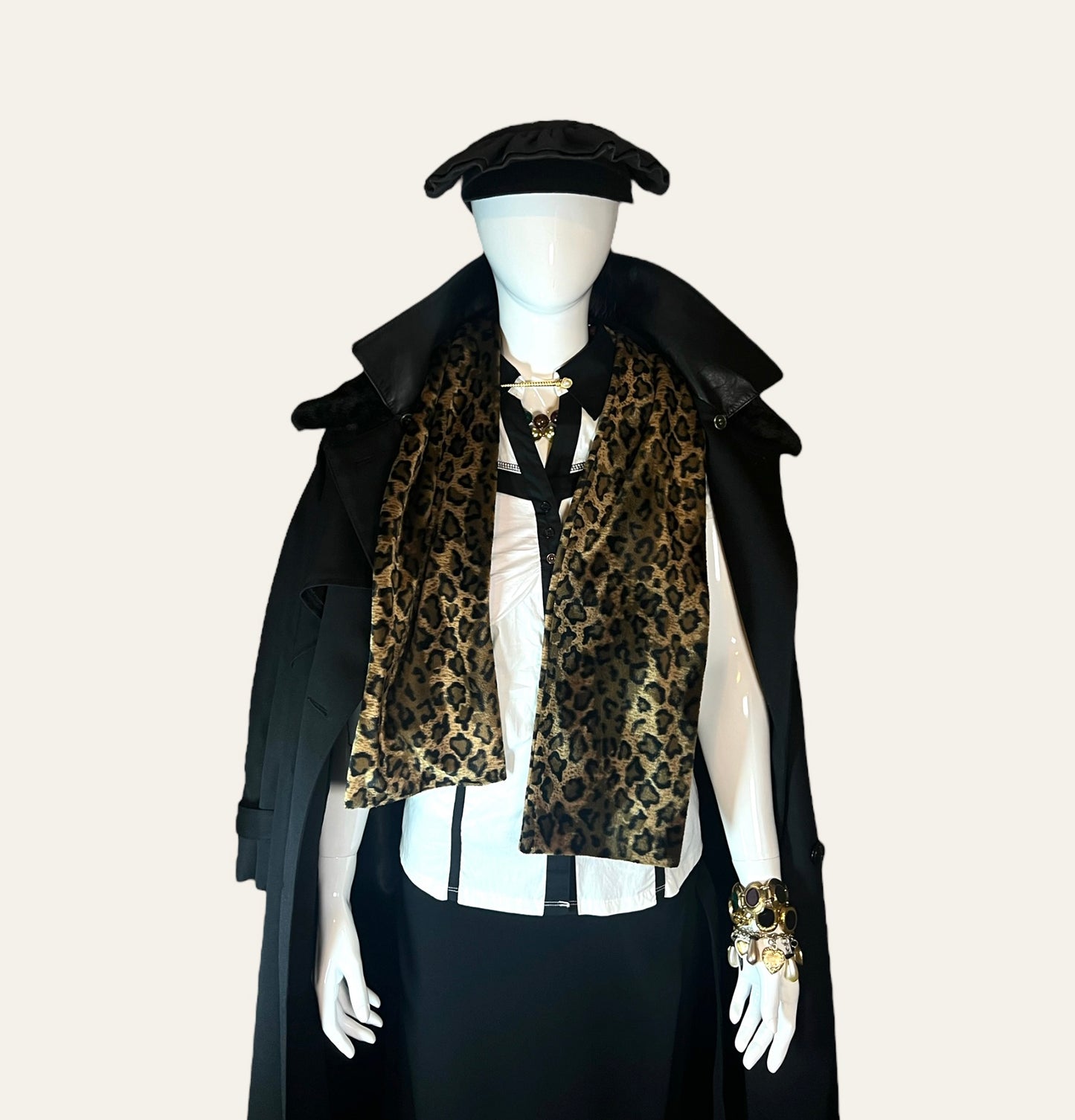 Vintage Leopard Scarf