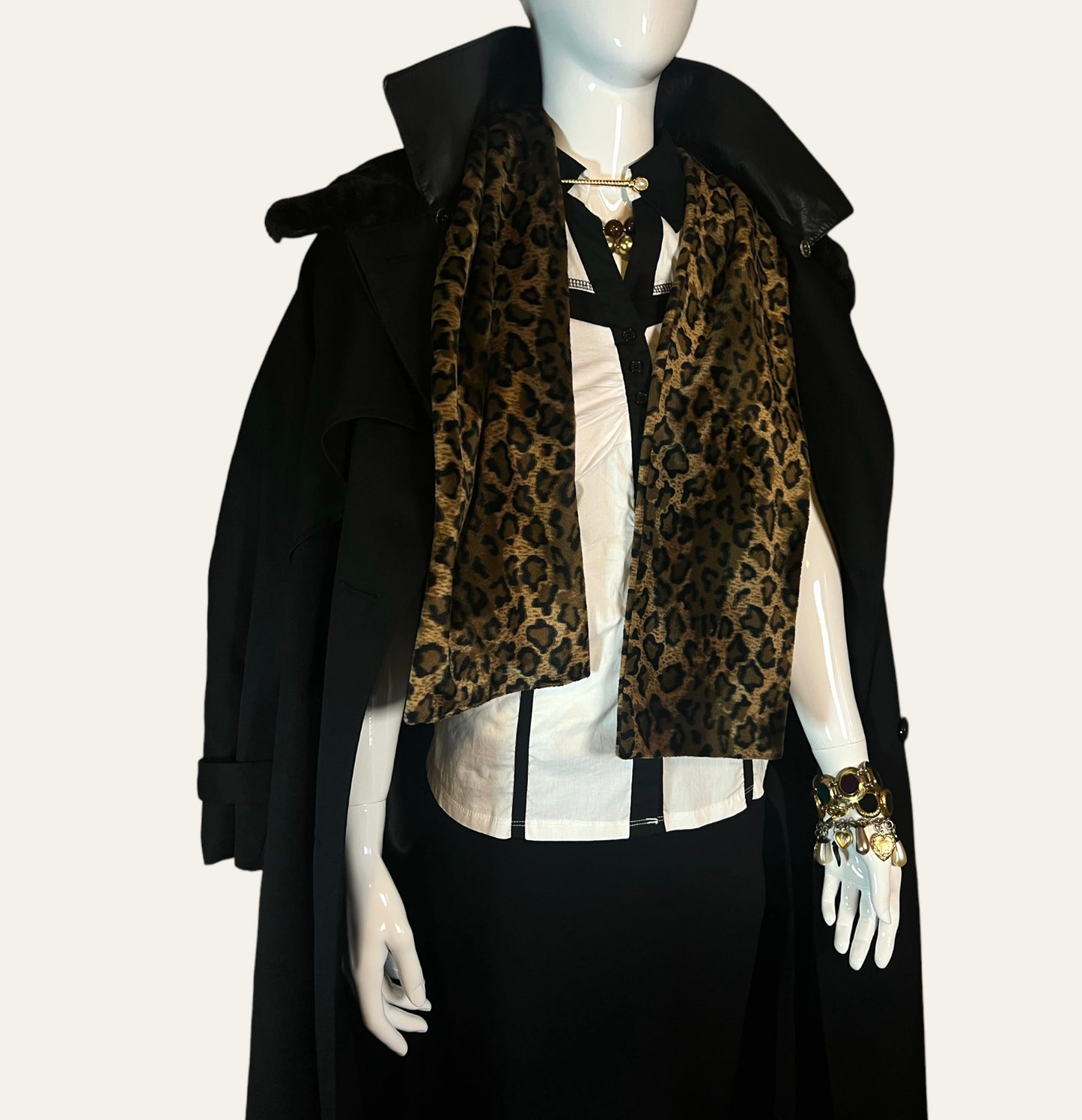 Vintage Leopard Scarf