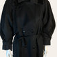 1980's Braemar by Diana Charles Maxi Black Overcoat