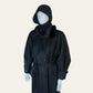 1980's Braemar by Diana Charles Maxi Black Overcoat