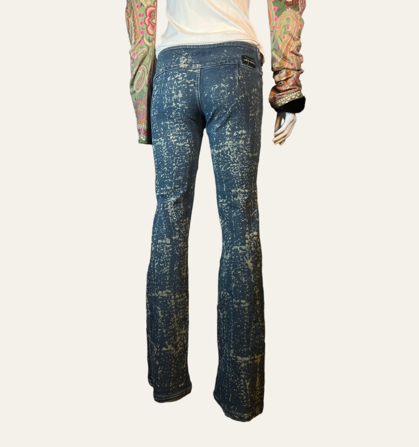 2002 Virgin Only Tie Die Low Waist Jeans