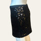 Betsey Johnson Black Sequin Skirt