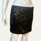 Betsey Johnson Black Sequin Skirt