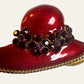 Vintage Red Hat and Shoe Brooches