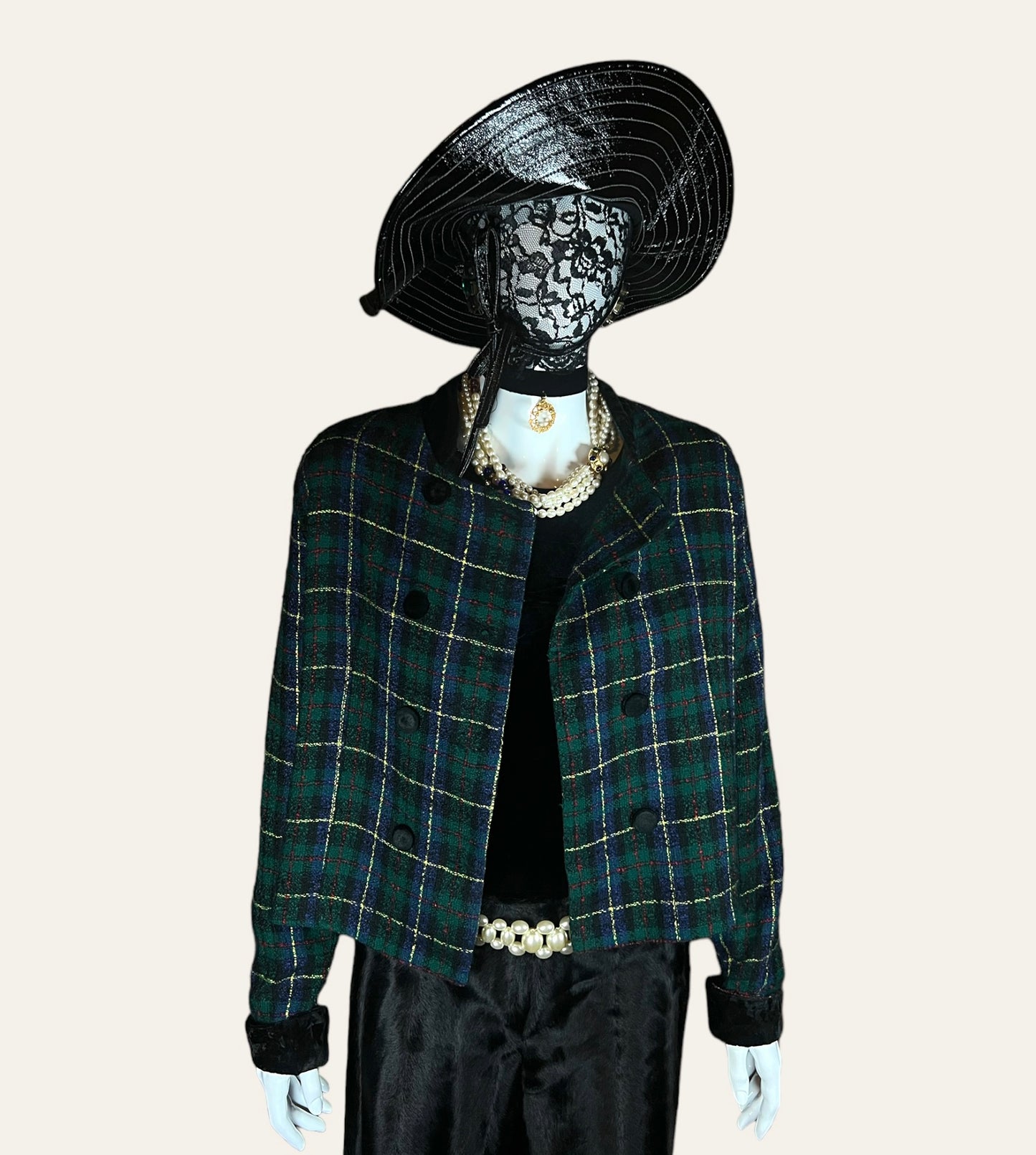 Vintage Green Plaid Jacket