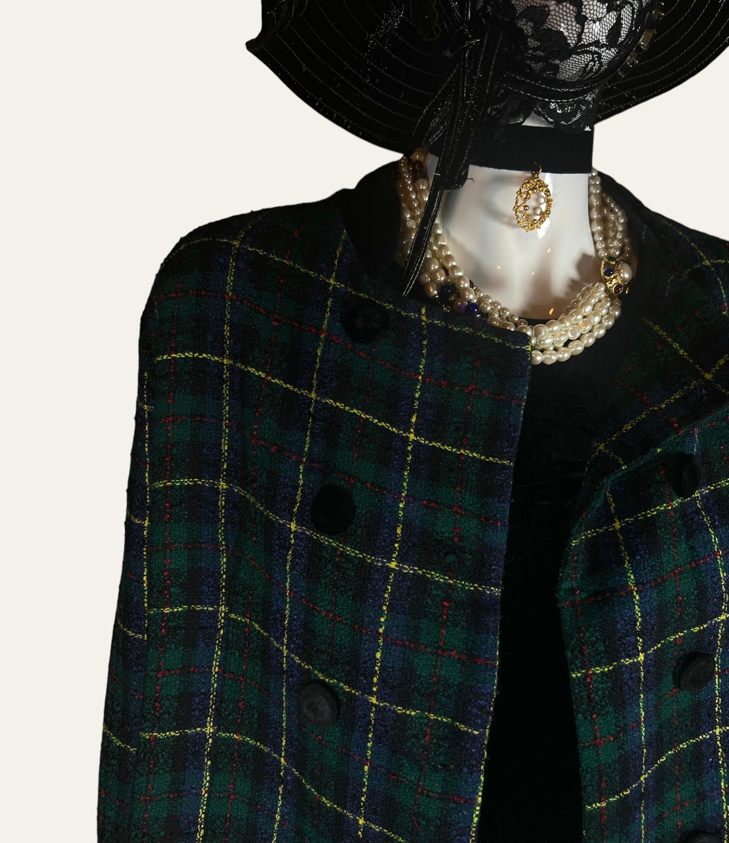 Vintage Green Plaid Jacket