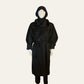 1980's Braemar by Diana Charles Maxi Black Overcoat