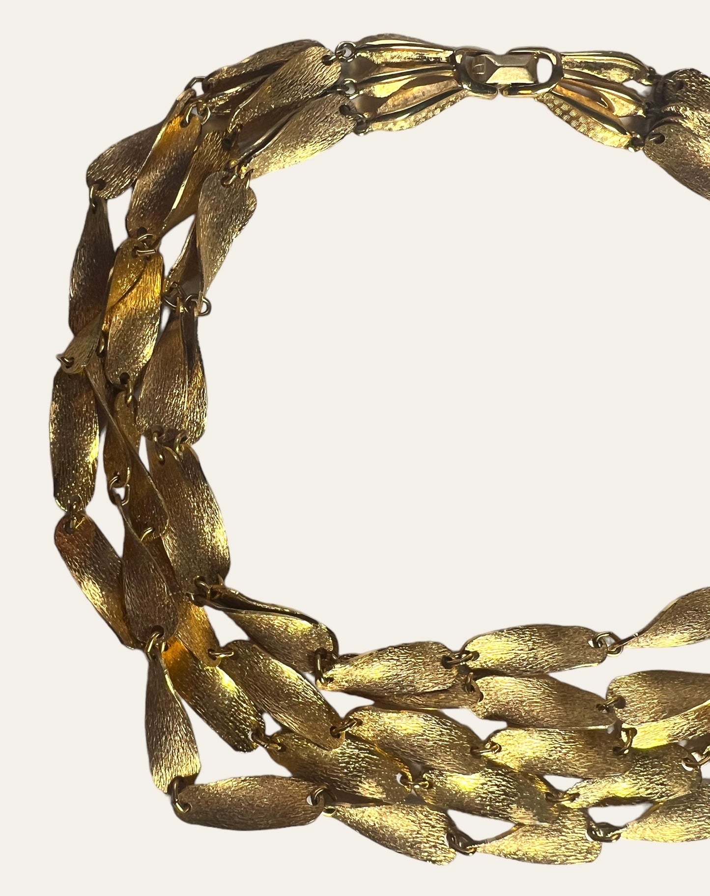 1960's Tortolani Multi Chain Collar Necklace