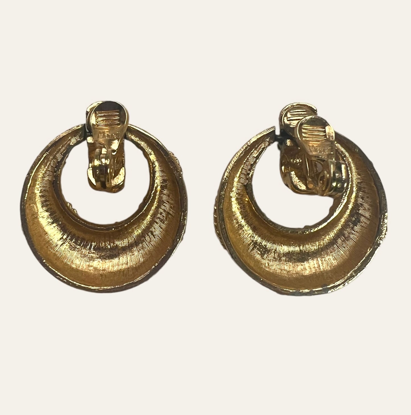 Monet Doorknocker Clip On Earrings