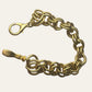 Matt Gold tone Chain Link Bracelet